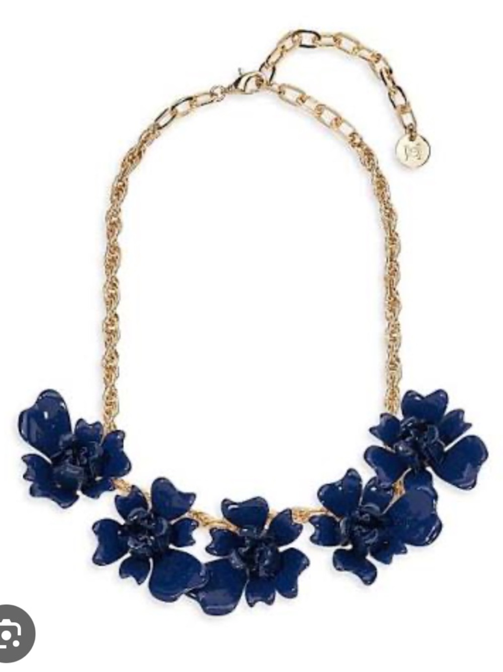 Carolina Herrera Enamel Tulip Necklace